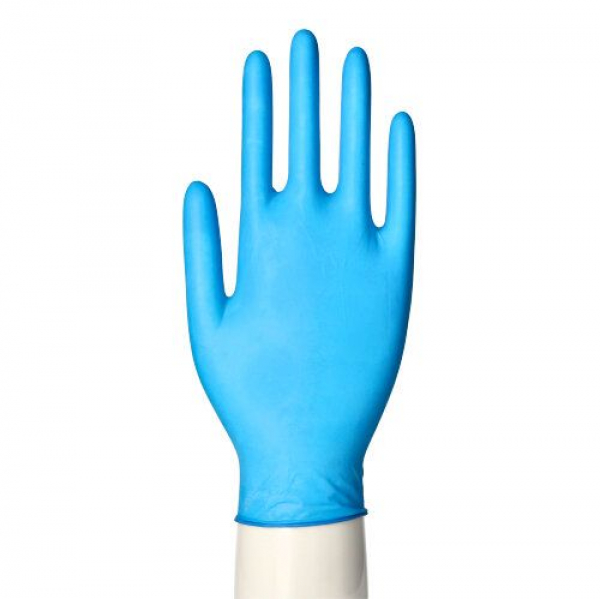 Latexhandschuhe, puderfrei, blau, Größe L, "Medi-Inn®", "Blue Grip"